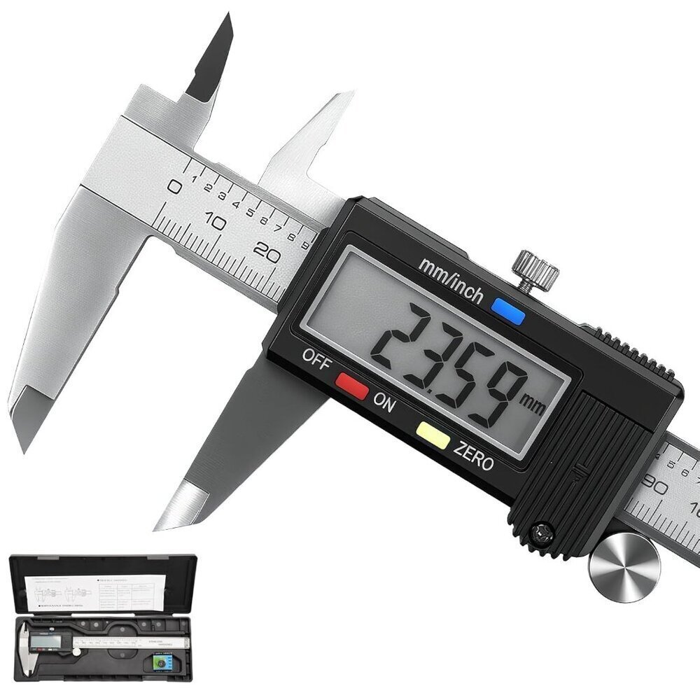 Digital Vernier Caliper 6 Inch Stainless Steel